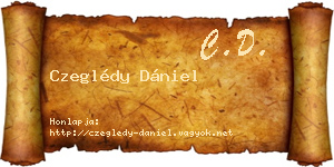 Czeglédy Dániel névjegykártya